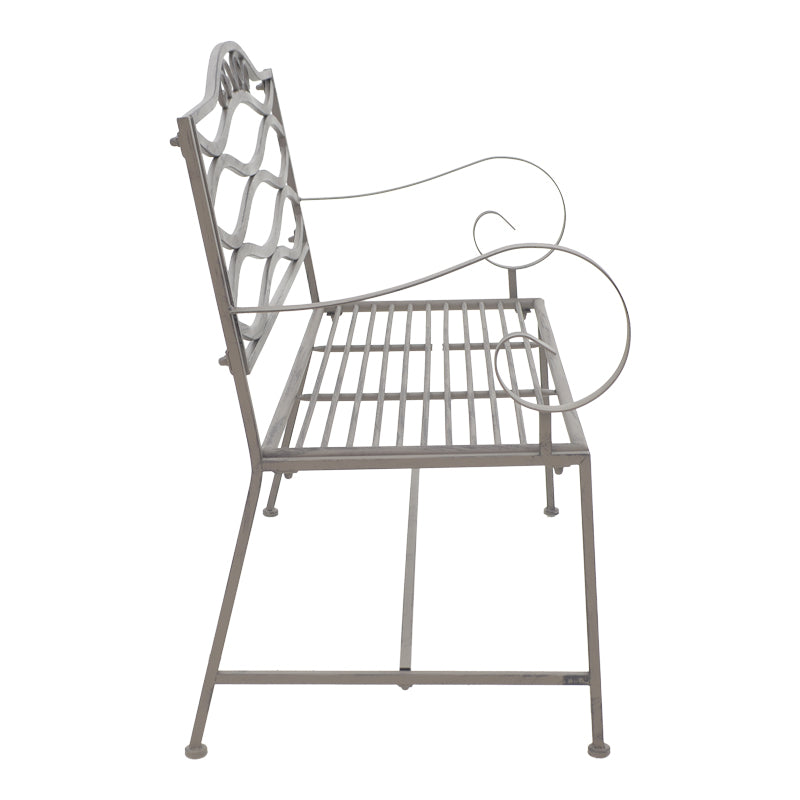 Banca metal de gradina Benko, bronz, 114x45x95 cm, detaliu produs