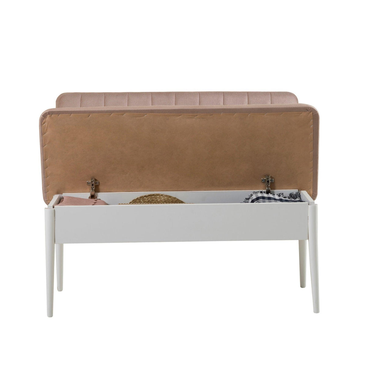 Bancă Vina Bank 4, Alb, 85x40x110 cm