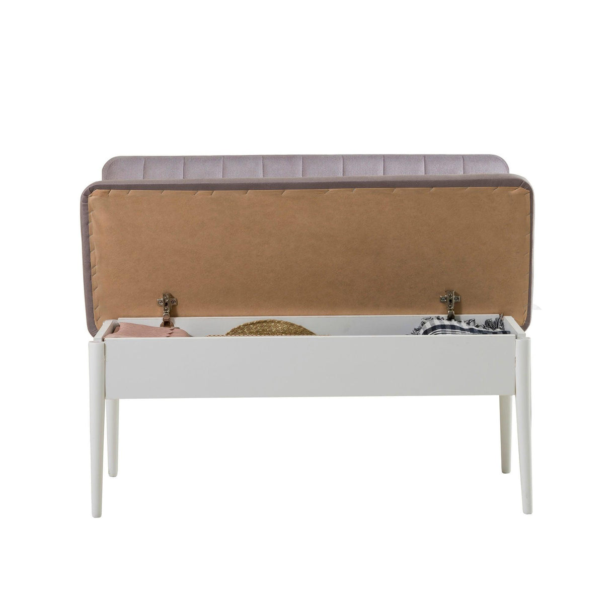 Bancă Vina Bank 6, Alb, 85x40x110 cm