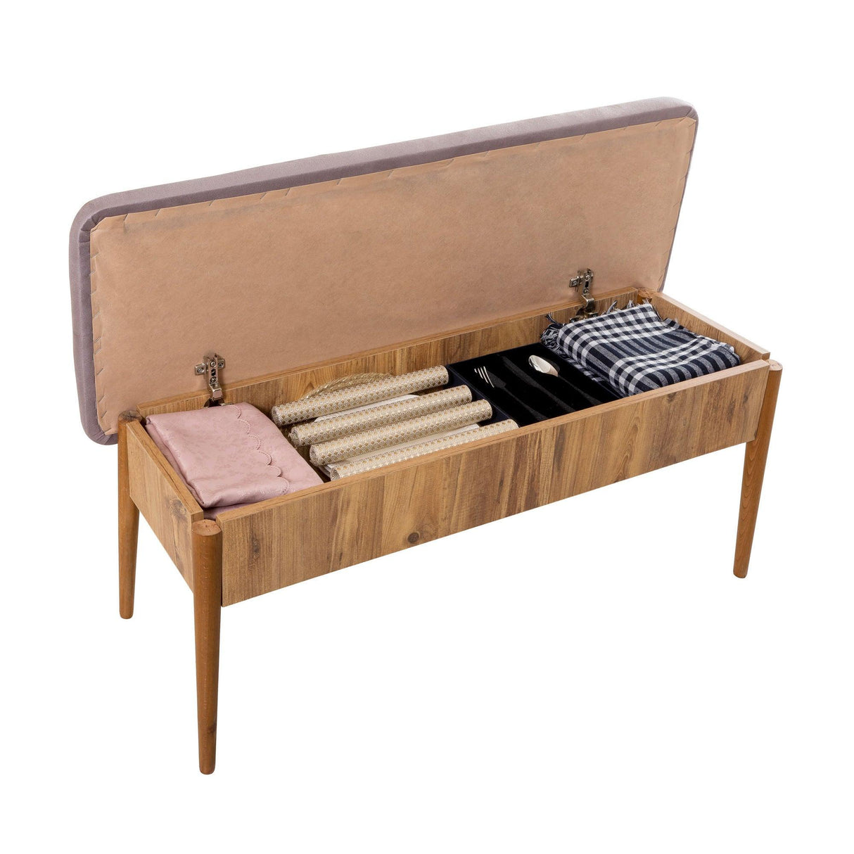 Bancă Vina Bench 4, Stejar, 48x40x110 cm