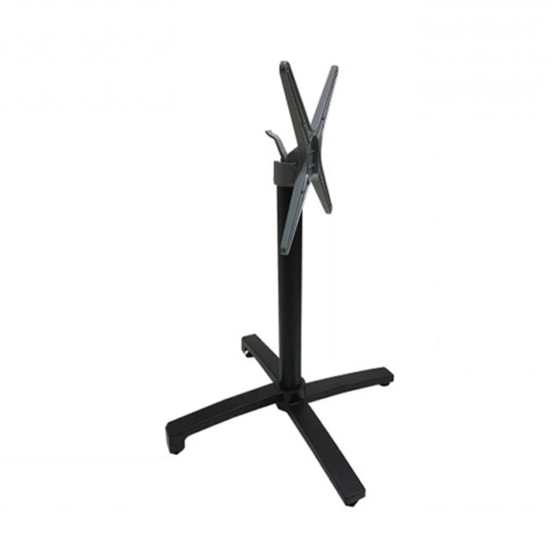 Bază de masă pliabilă metalică Levo, negru, 69x69x73 cm