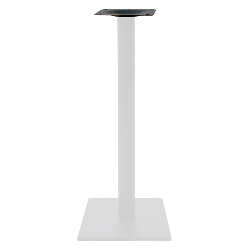 Baza masa bar functionala Staid, metal, Alb-Negru, 40x40x94 cm, imagine suplimentara