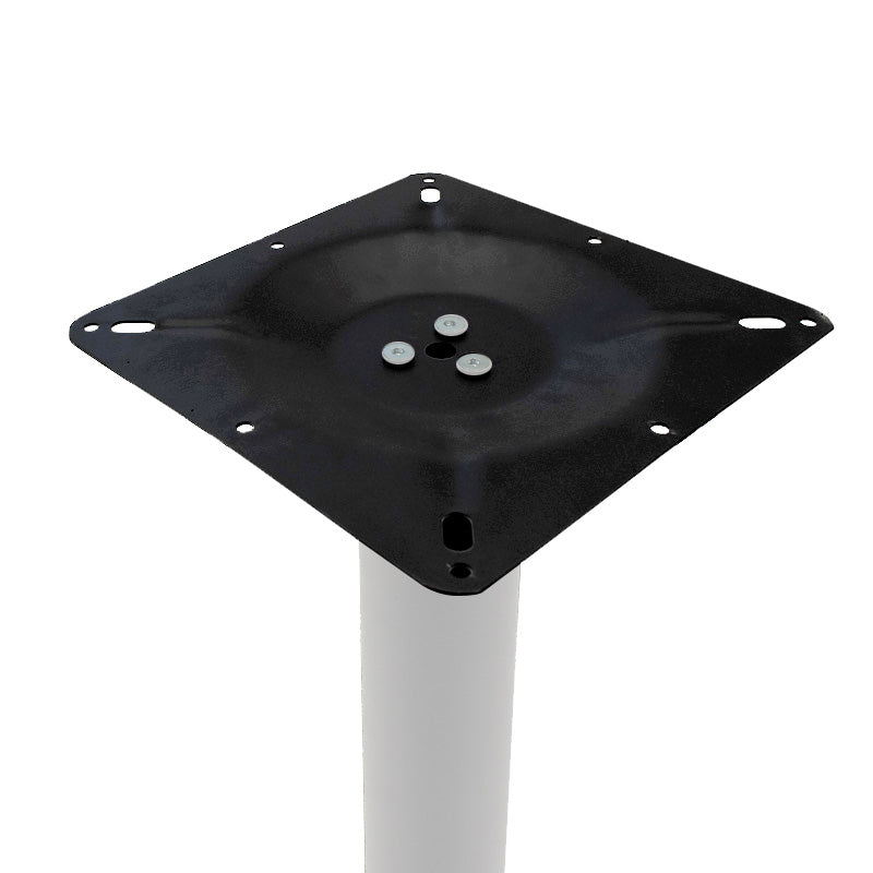 Baza masa bar functionala Staid, metal, Alb-Negru, 40x40x94 cm