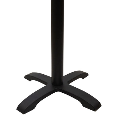 Baza mesei de bar Ntona, neagra, 62x62x108 cm, detaliu produs