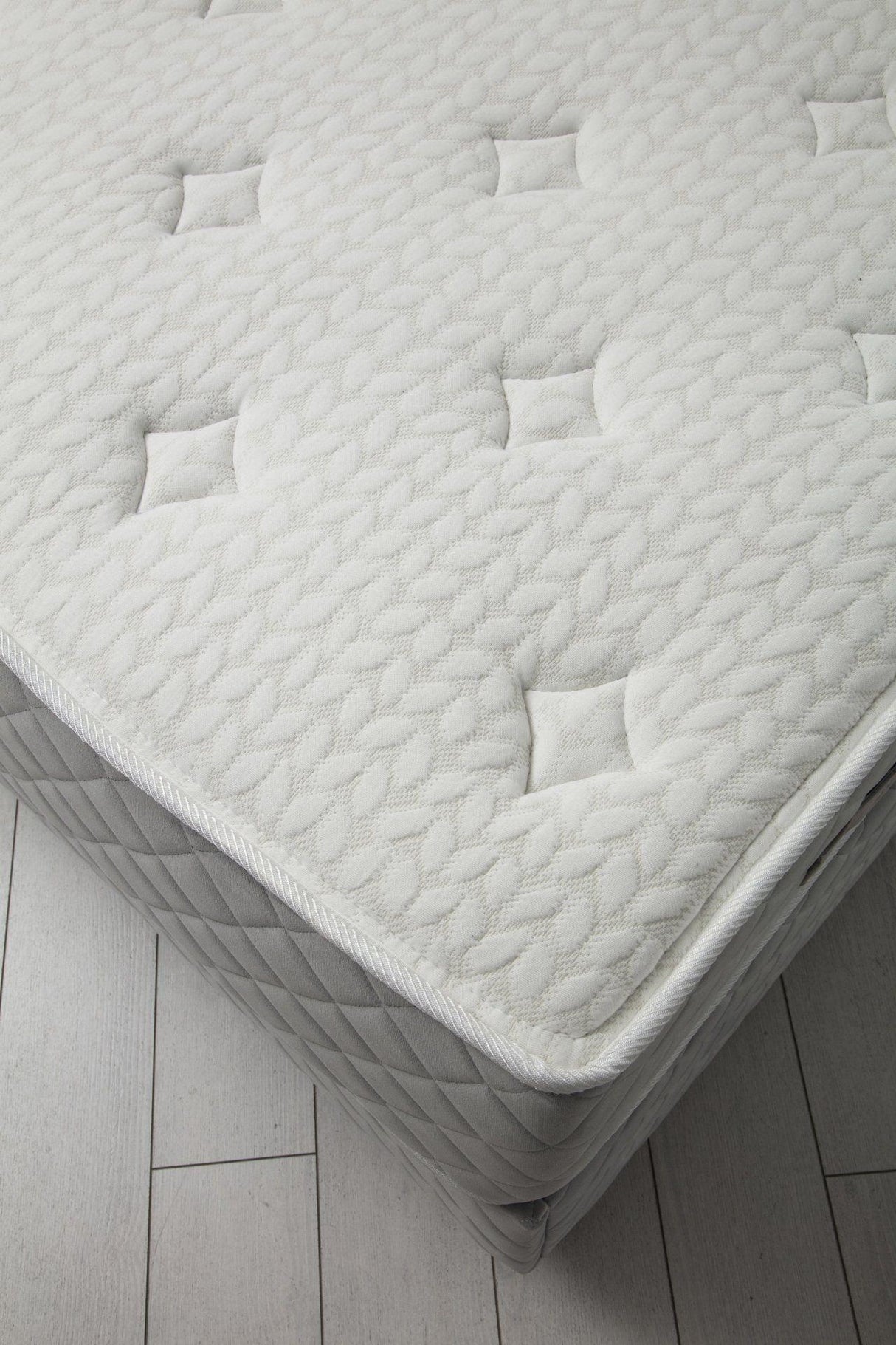 Baza pat dublu și tăblie Sonata, Gri, 150x130x208 cm