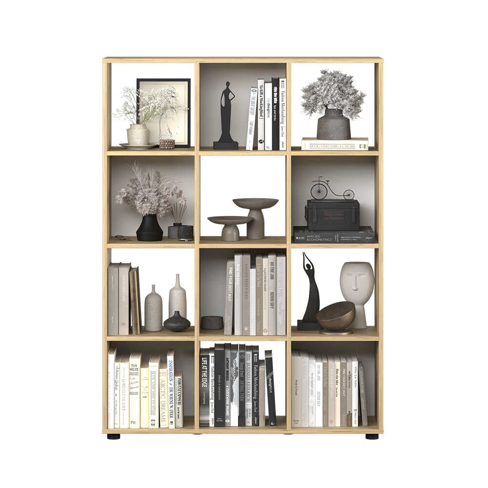 Biblioteca Adore Cubic, Stejar, 104x141x30 cm