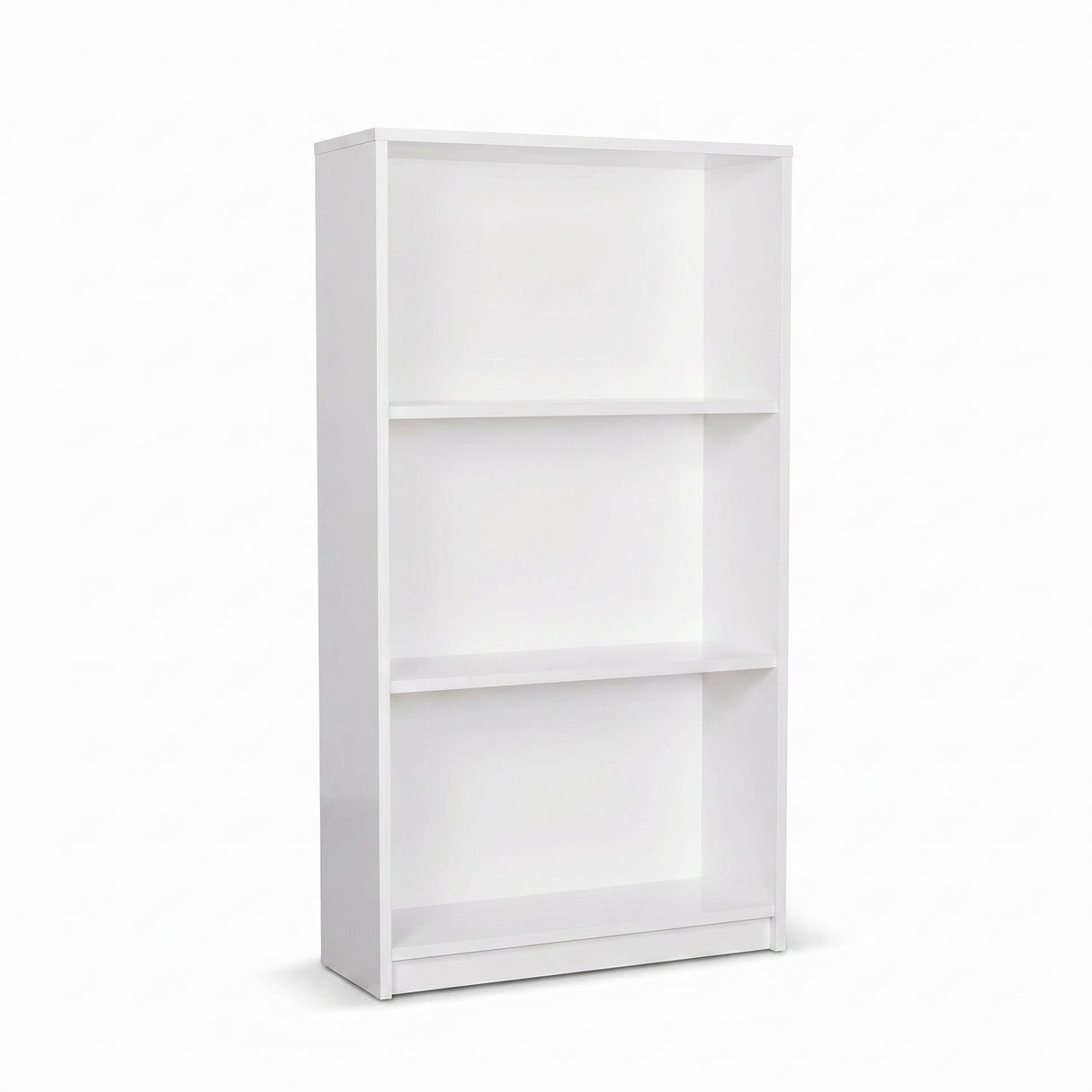 Biblioteca Adore Nino, 3 rafturi, Alb - Stejar, 58x106x23 cm - Alb