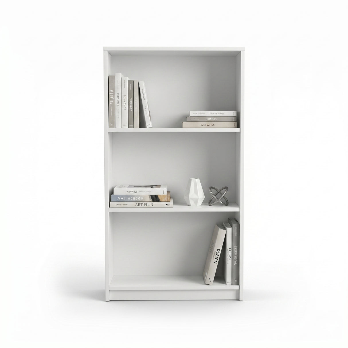 Biblioteca Adore Nino, 3 rafturi, Alb - Stejar, 58x106x23 cm - Biblioteca Adore Nino, 3 rafturi, Alb - Stejar, 58x106x23 cm