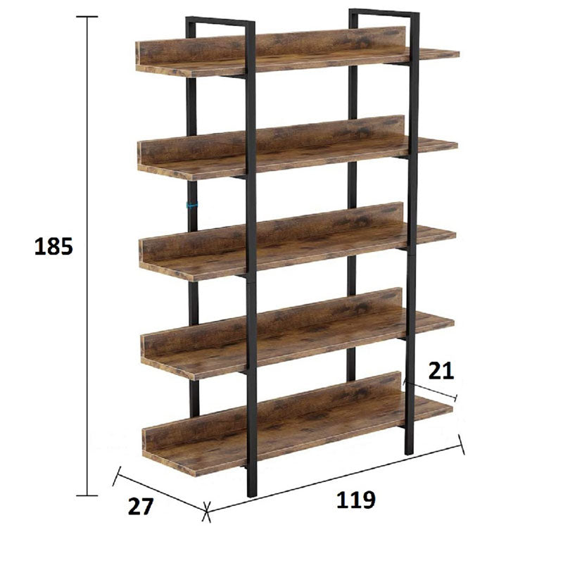 Biblioteca Almond, Nuc, 119x27x185 cm, detaliu produs