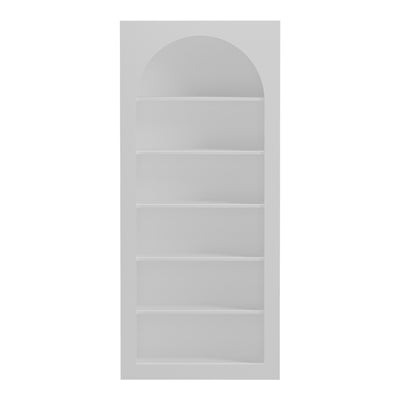 Biblioteca Boke, Alb, 80x32x180 cm, detaliu produs