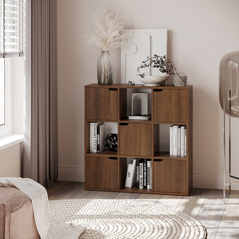 Biblioteca Bookel, Alb, 88x28x89 cm - Nuc