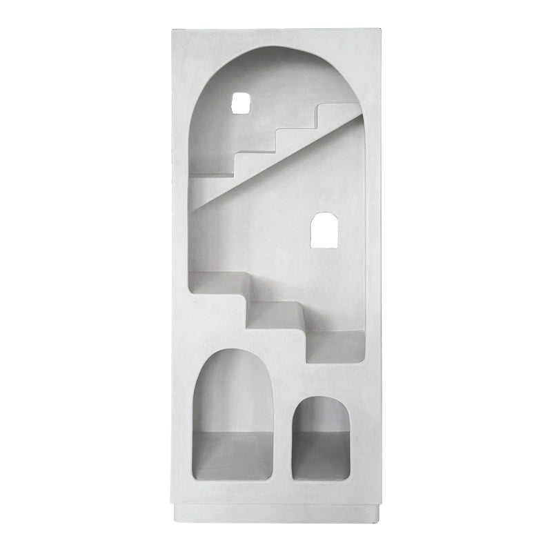 Biblioteca Boolten, MDF, Alb, 80x38x190 cm, detaliu produs