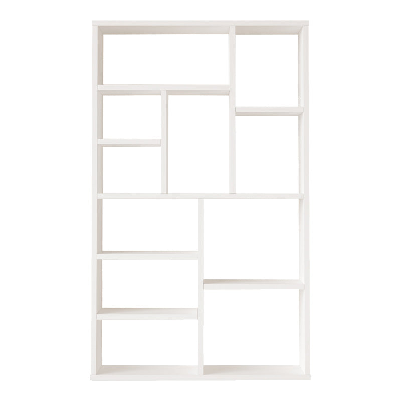 Raftul Boteca pentru 10 persoane nuante Naturale-antracit, 75x22x124 cm - Alb