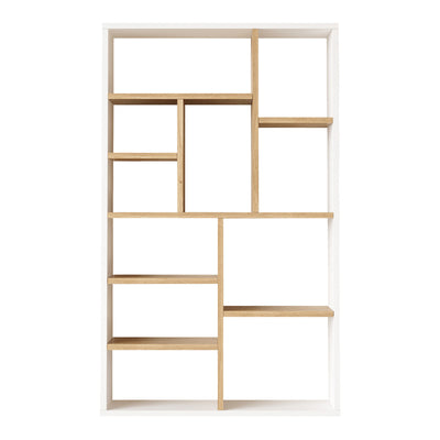 Biblioteca Boteca pentru 10 persoane, Alb, 75x22x124 cm, imagine suplimentara