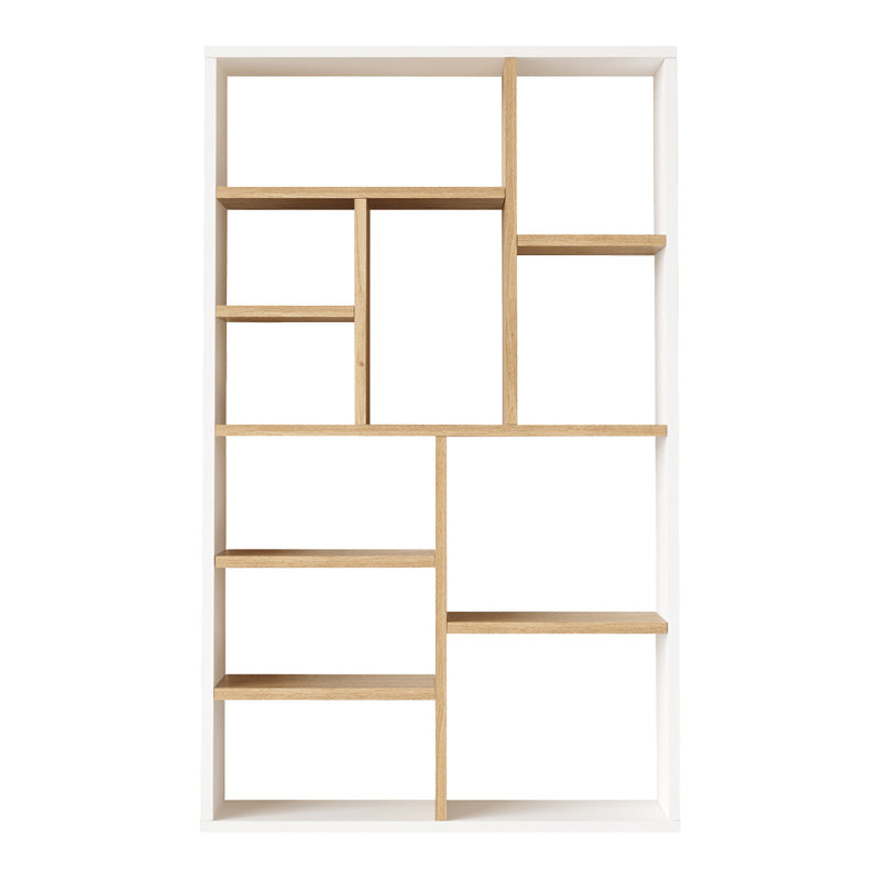 Biblioteca Boteca pentru 10 persoane, Alb, 75x22x124 cm, imagine suplimentara