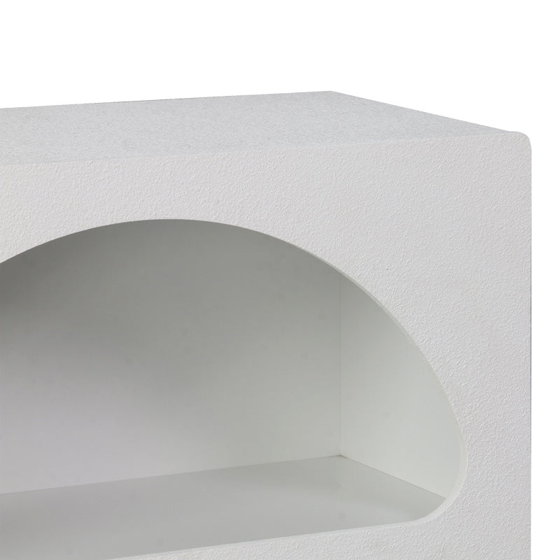 Bibliotecă cu rafturi Emersi, alb, 70x35x100 cm