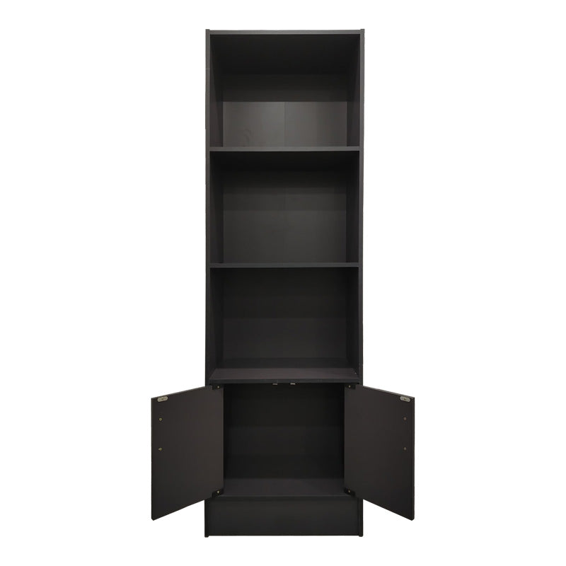 Biblioteca cu rafturi Tekaro, Lemn, Sonoma, 57x33x180 cm - Antracit