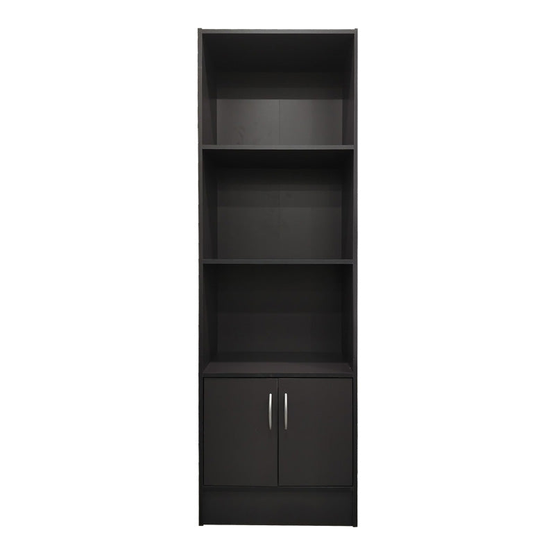Biblioteca cu rafturi Tekaro, Lemn, Sonoma, 57x33x180 cm - Antracit