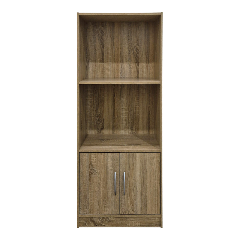 Bibliotecă cu rafturi multiple Tekaro, Modernă, Lemn, antracit, 60x30x120 cm - SONOMA