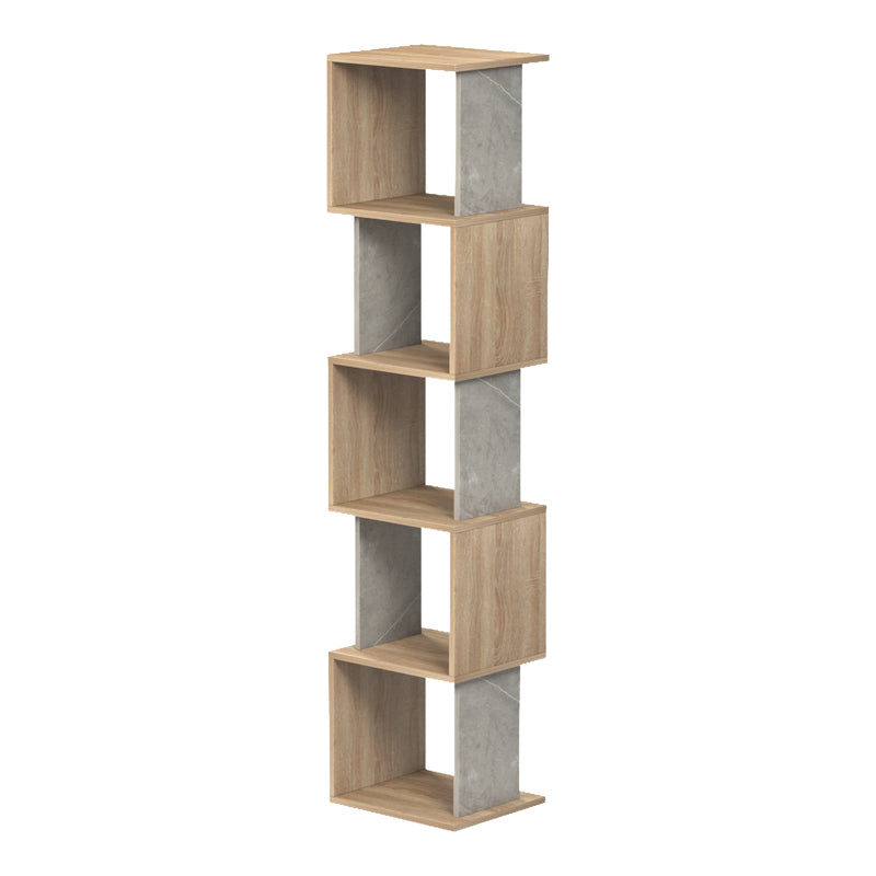 Biblioteca Cubik, Aspect marmura, Sonoma, 35x30x161 cm