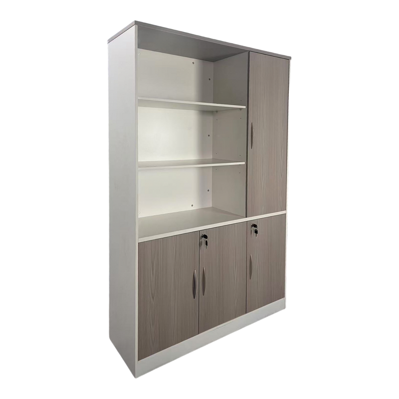 Biblioteca de birou Armadi, Sonoma-alb 120x40x200 cm