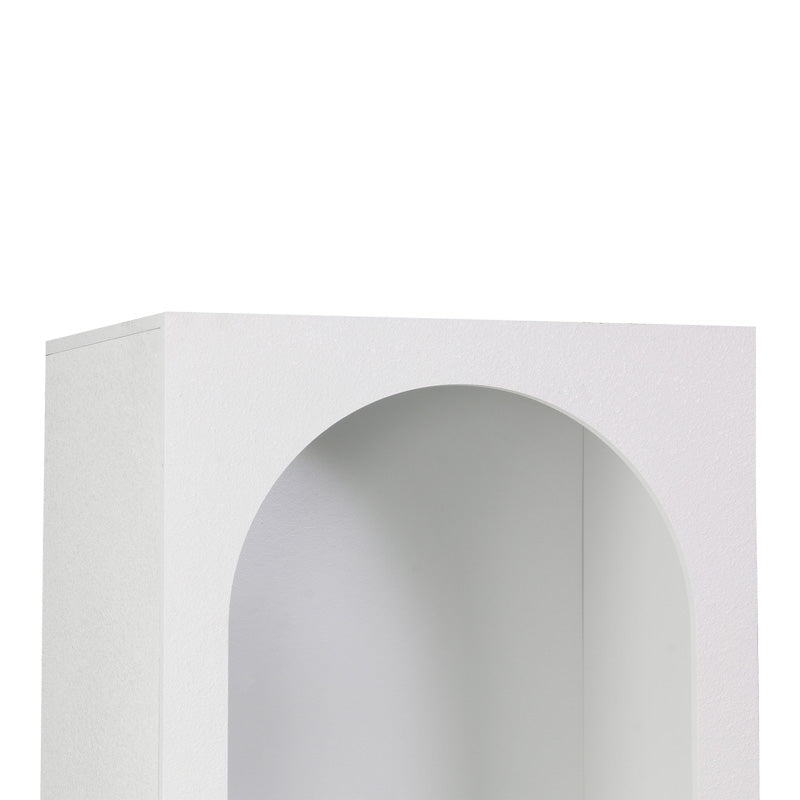 Bibliotecă Emersi, Alb, 48x35x180 cm