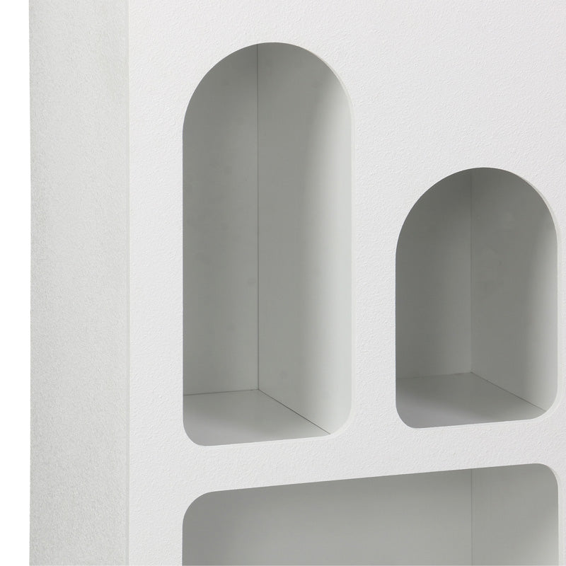 Bibliotecă Emersi, Alb, 48x35x180 cm