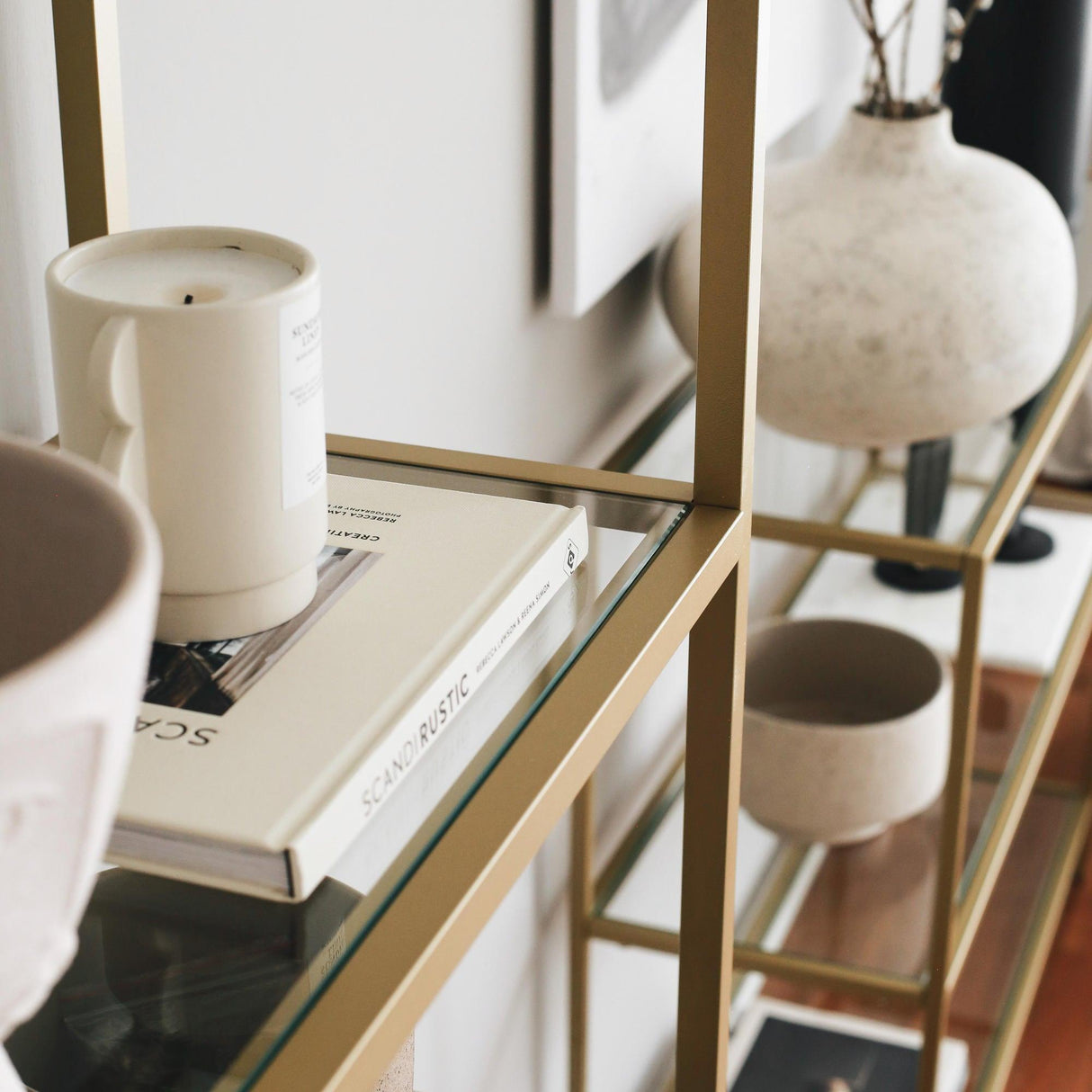 Biblioteca K101, Auriu, 30x165x80 cm