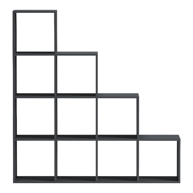 Bibliotecă albă Funcțională Scala, Modernă, Material Lemn, 130x29x130 cm - ANTHRACITE