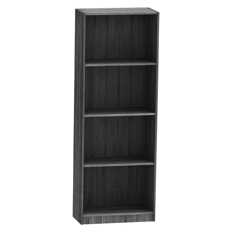 Biblioteca Presley, Gri inchis - Sonoma, 60x30x167 cm - Gri inchis