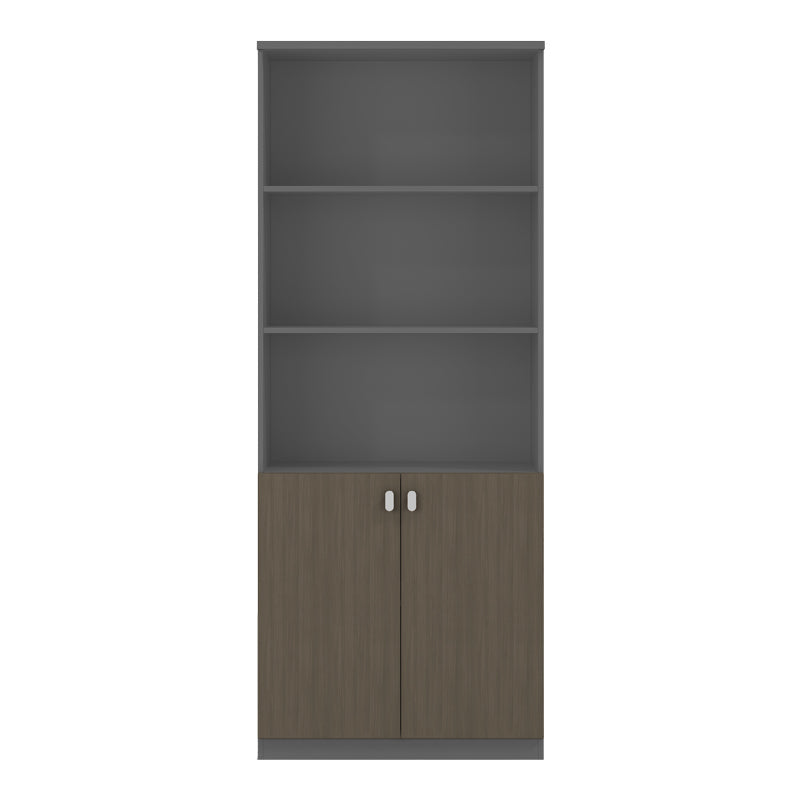 Biblioteca profesionala Denith Gri inchis 80x40x200 cm