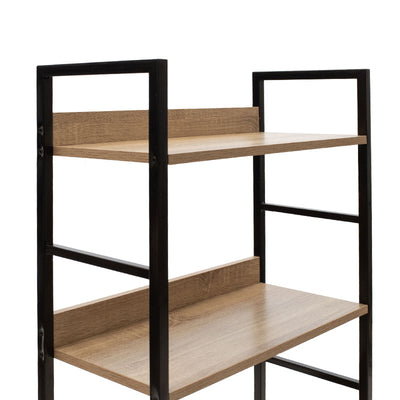 Biblioteca Ramon, negru Natural, 60x28x126 cm, foto produs