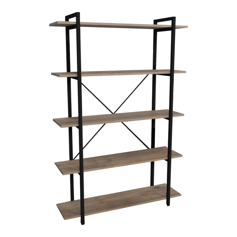 Biblioteca Reson, Antracit - Stejar, 120x34x180 cm - Stejar