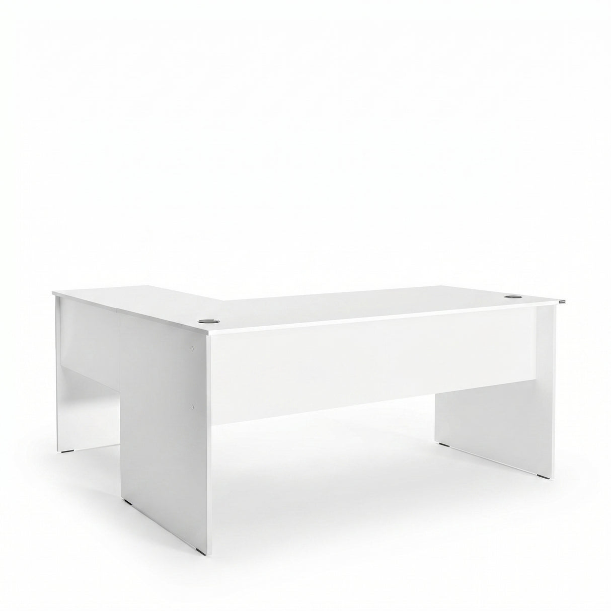 Birou Adore L Rio Office, Interschimbabil, Masa de colt, 160x75x144 cm - Alb