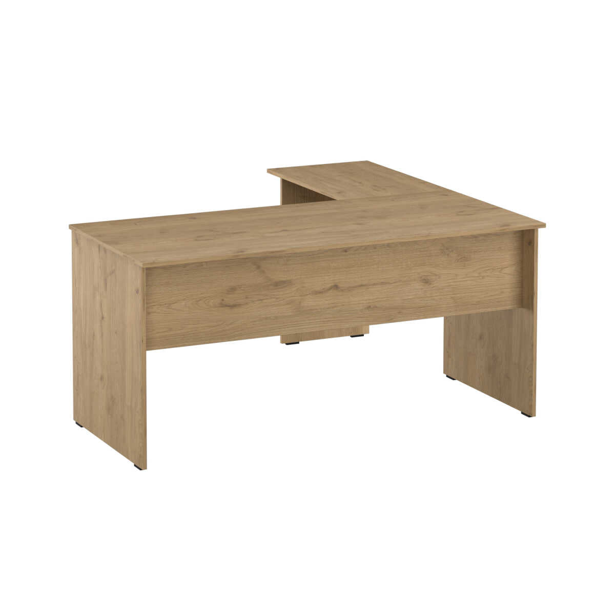 Birou Adore L Rio Office, Interschimbabil, Masa de colt, 160x75x144 cm - Natur
