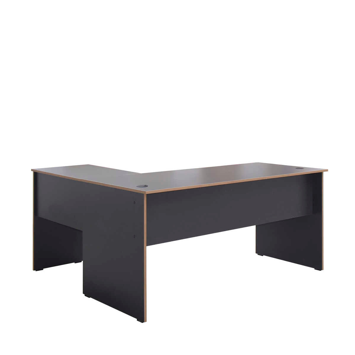 Birou Adore L Rio Office, Interschimbabil, Masa de colt, 160x75x144 cm - Antracit