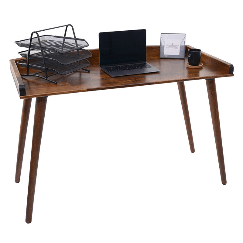 Birou Brady din lemn de pin Natural de nuc 119x59x75 cm