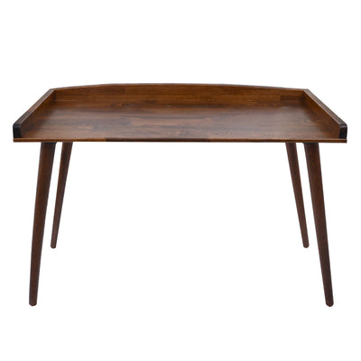Birou Brady din lemn de pin Natural de nuc, 119x59x75 cm, imagine suplimentara
