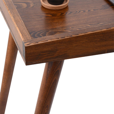 Birou Brady din lemn de pin Natural de nuc, 119x59x75 cm, perspectiva suplimentara
