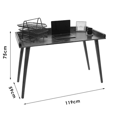 Birou Brady din lemn de pin Natural de nuc, 119x59x75 cm, foto produs
