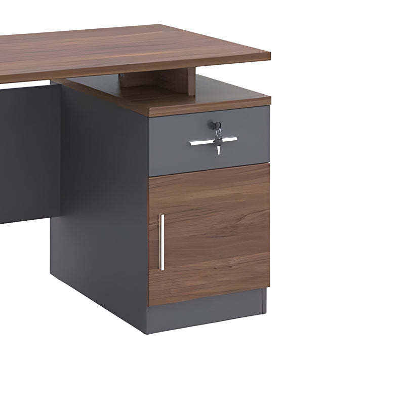 Birou Cassius, Gri inchis-nuc, 120x60x75 cm, detaliu produs
