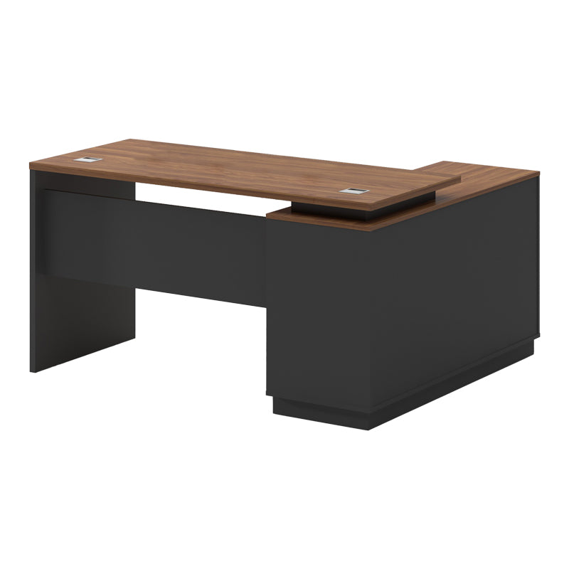 Birou Coltar stanga Oscar, Nuc, 140x120x76 cm