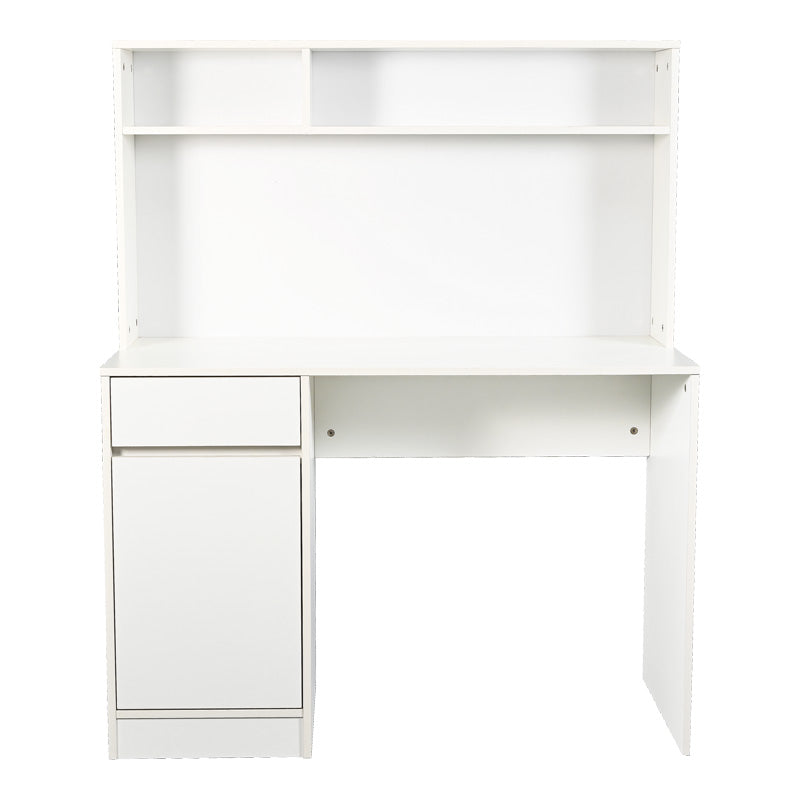 Birou Secreta cu raft, 110x50x135 cm - Alb