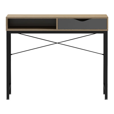 Birou Kama, Gri Sonoma, 95x48x76 cm, imagine suplimentara