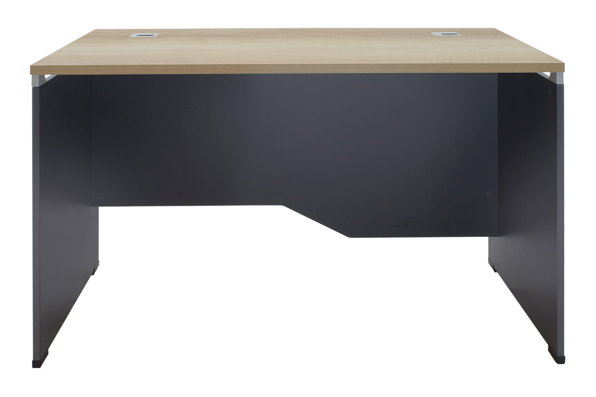 Birou manager Lotus, stejar-Gri inchis, 120x80x75 cm