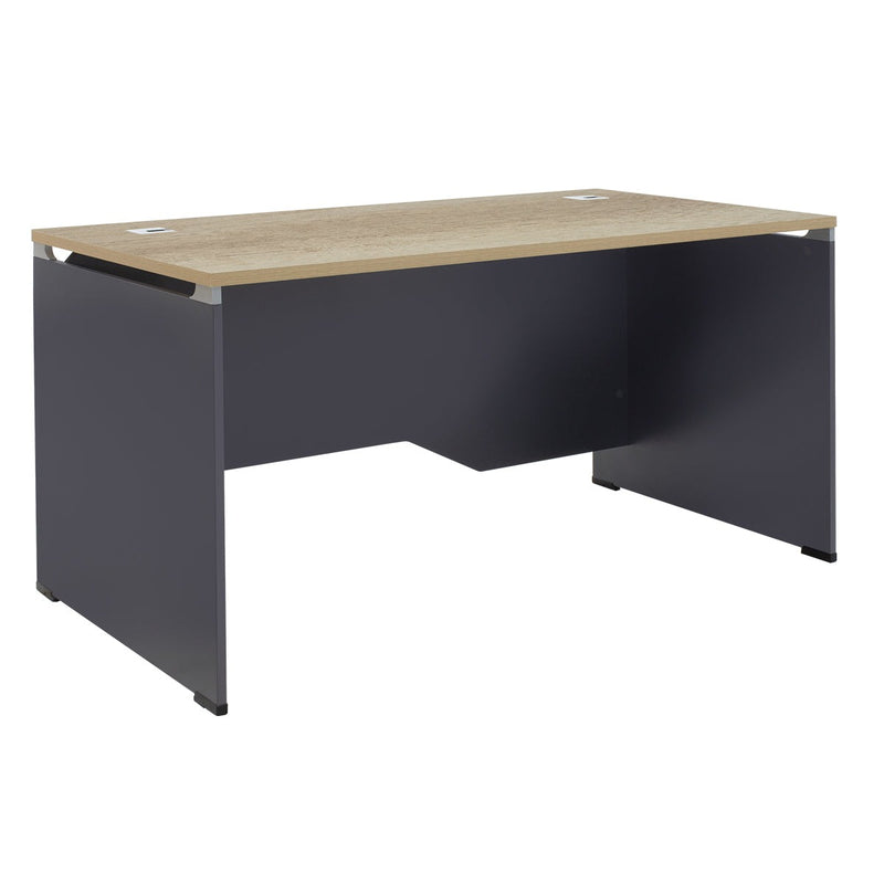 Birou manager Lotus, Stejar - Gri inchis, 150x80x75 cm, imagine suplimentara