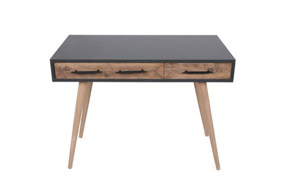 Birou Milano cu 2 sertare, Stejar Gri, 105 x 79 x 55 cm