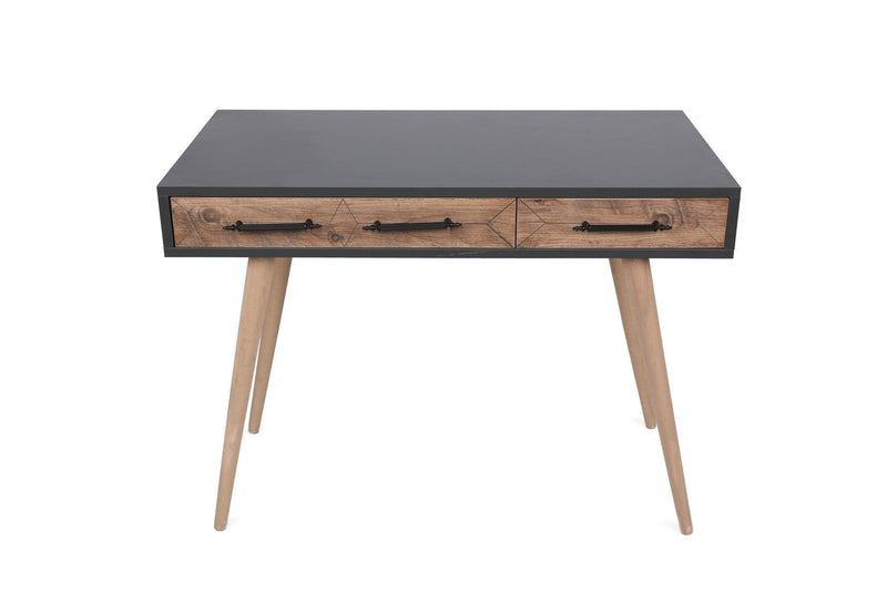 Birou Milano cu 2 sertare, Stejar Gri, 105 x 79 x 55 cm