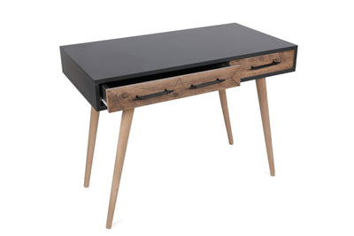 Birou Milano cu 2 sertare, Stejar Gri, 105 x 79 x 55 cm