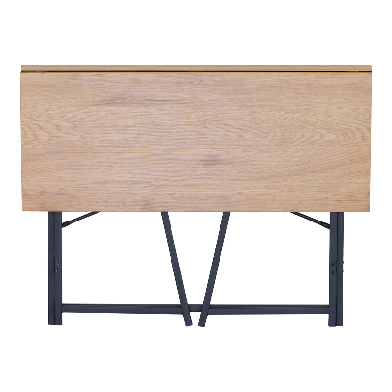 Birou pliabil Siklo, Stejar-Negru, 100x46x76 cm